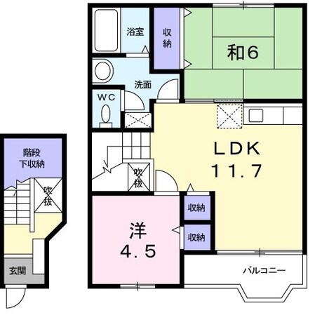 パークサイド Dの物件間取画像